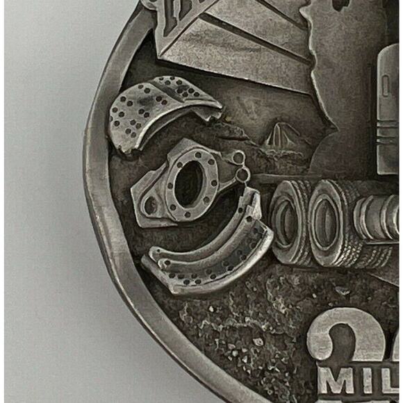 Vintage 2000 Hall Brake Supply Millennium Limited Edition Pewter Belt Buckle - Picture 4 of 8